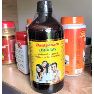 Лохаасава Байдьянатх 450мл, Lauhasava, Baidyanath Lohasav, Лохасава, Лаухасава, нормализирует работу организма при анемии, Аюрве