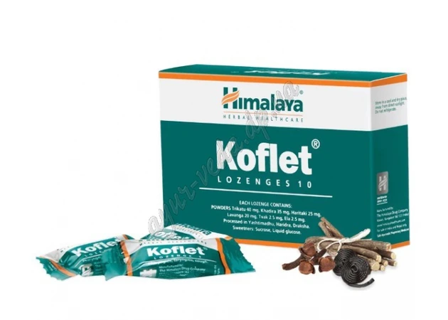 Фото 1 - Lollipops Coflet 10 pcs. Himalaya, Himalaya, Koflet lozenge, Himalaya, Ayurveda Zdes
