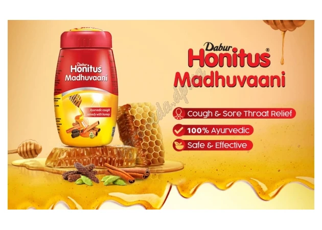 Фото 1 - Madhuvani Dabur 150g, Madhuvani, Dabur Honitus Madhuvaani, Ayurveda.