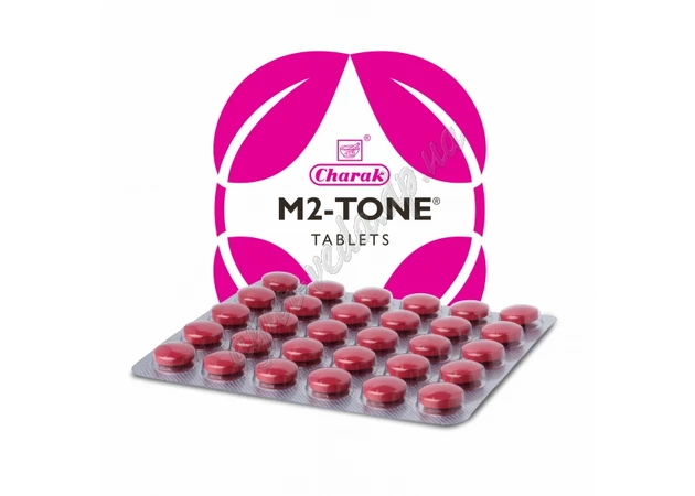 Фото 1 - M2-ton 30 tab. Ryumka, M2-Tone, Charak, for female genital dysfunction, Ayurveda