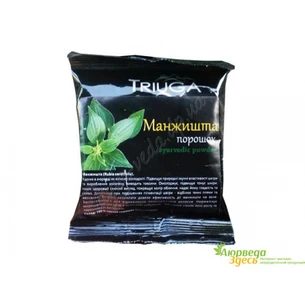 Манжишта чурна, Манджишта Триюга, 50 г. Rubia Cordifolia, Manjishta Churna Triyuga, улучшает обмен веществ, Аюрведа.