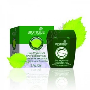 Маска для лица Био Мускат Биотик, Bio Myristica Pack Pimples and Acne Only, Аюрведа