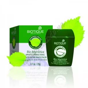 Маска для лица Био Мускат Биотик, Bio Myristica Pack Pimples and Acne Only, Аюрведа