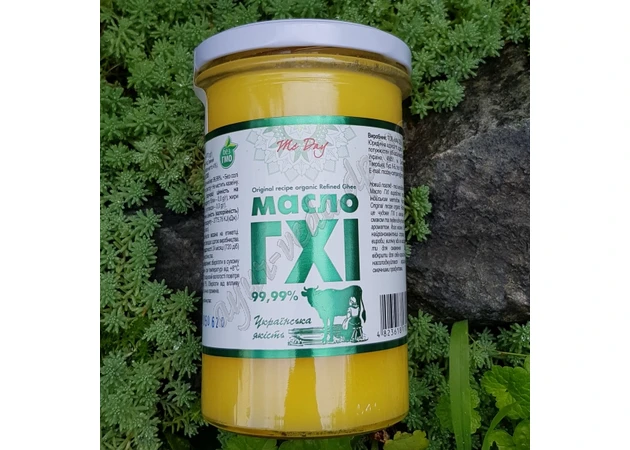Фото 1 - Масло Гхи 470 мл Мак Дэй, стеклянная банка, Ghee Butter, Масло Гхи, Аюрведа