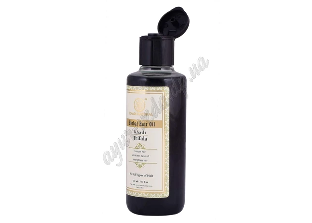 Фото 1 - Масло для волос Кхади с Трифалой 210 мл, Khadi Natural Triphala Herbal Hair Oil, Аюрведа Здесь