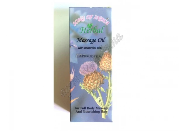 Фото 1 - Массажное масло Афродезия Песня Индии, Aphrodesia, R.Expo,Song of India Herbal Massage Oil with Essential Oils Аюрведа