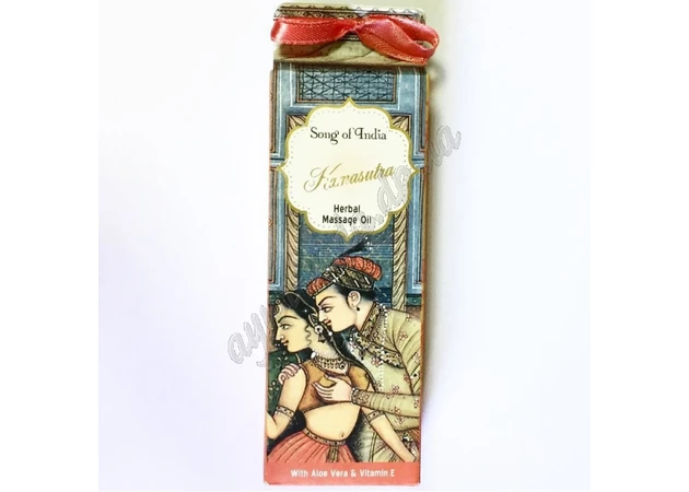 Фото 1 - Massage oil Kamasutra Song of India, Kamasutra, R.Expo,Song of India Herbal Massage Oil with Essential Oils, Ayurveda