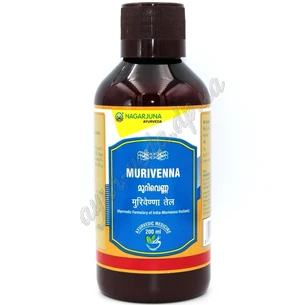 Murivenna tailam massage oil 200ml, Murivenna tailam, Nagarjuna, for sprains and fractures, Ayurveda.