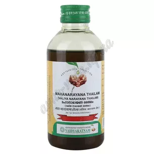 Маханараяна таил 200мл Вайдьяратнам, Маханараяна таил, Vaidyaratnam Mahanarayana Thailam, Масло Маханараян для суставов, Maha Na