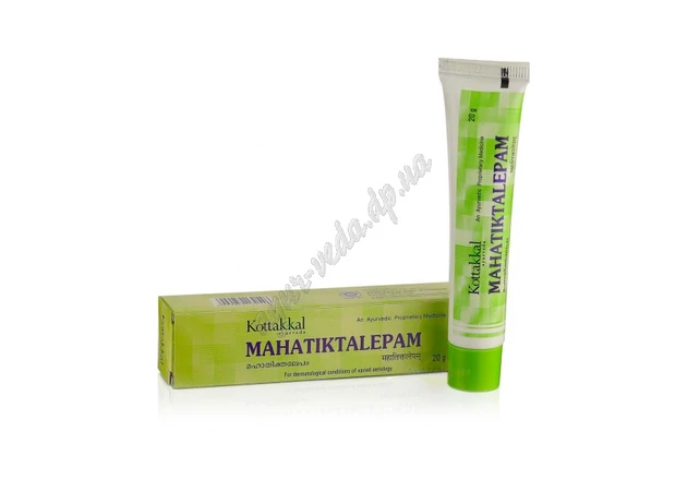 Фото 1 - Махатикта грита лепям 20 г Коттаккал, крем, Mahathikthakam Ghrutham Ointment, Mahatiktalepam, Arya Vadya Sala, Kottakaal,