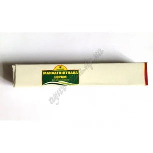 Махатикта грита лепам крем 10г Нагарджуна, Mahathikthakam Ghrutham Ointment Nagarjuna, при тяжёлых состояниях кожи, Аюрведа Здес