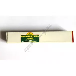 Махатикта грита лепам крем 10г Нагарджуна, Mahathikthakam Ghrutham Ointment Nagarjuna, при тяжелых состояниях кожи, Аюрведа Здес