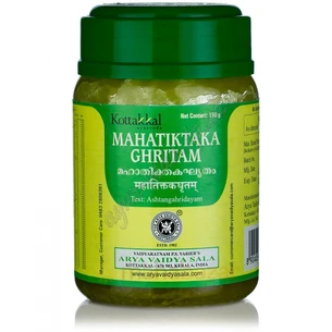 Махатикта гритам 150г Коттаккал, Mahatiktaka Ghrutham Kottakkal, при тяжелых заболеваниях кожи, Аюрведа
