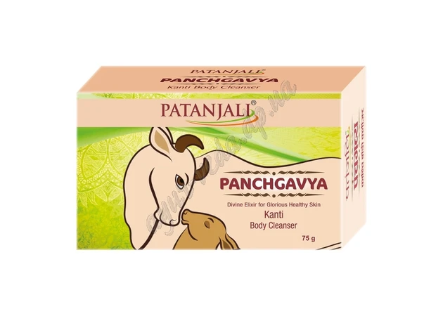 Фото 1 - Kanti soap from Panchagavya Patanjali, 150 g, Kanti soap from Panchagavya Patanjali, Panchagavya Kanti Body cleanser, Patanjali Ayurved