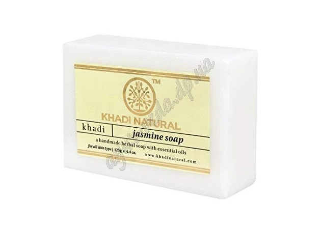 Фото 1 - Khadi Jasmine Herbal Soap 115-125g, Khadi Natural Jasmine Herbal Soap Khadi Jasmine Herbal Soap Ayurveda