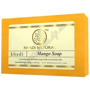 Мило Кхаді Нейчрал Манго 115-125г, Khadi Natural Herbal Mango Soap, Мыло Кхади, Аюрведа Здесь