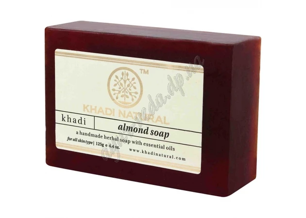 Фото 1 - Мило Кхаді Нейчрал Мигдаль 115-125г, Khadi Natural Herbal Almond Soap, Мыло Кхади Миндаль, Аюрведа Здесь