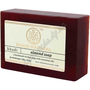 Мыло Кхади Нейчрал Миндаль 115-125г, Khadi Natural Herbal Almond Soap, Мыло Кхади Миндаль, Аюрведа