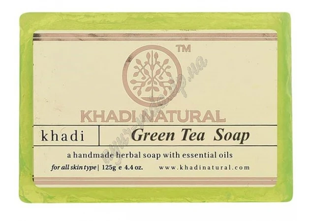Фото 1 - Khadi Natural Herbal Green Tea Soap 115-125g, Khadi Natural Herbal Green Tea Soap, Ayurveda