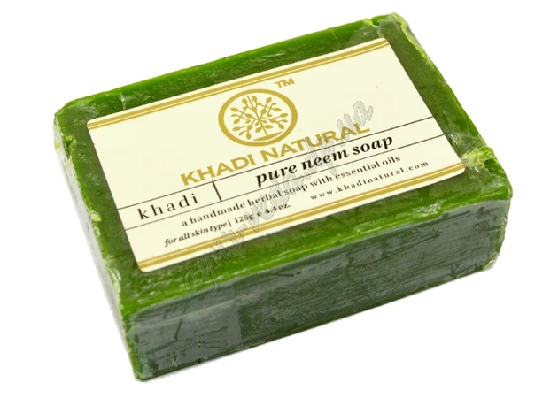 Фото 1 - Мыло Кхади Им 115-125г, Khadi Natural Pure Neem Soap, Мыло Кхади Им, Аюрведа