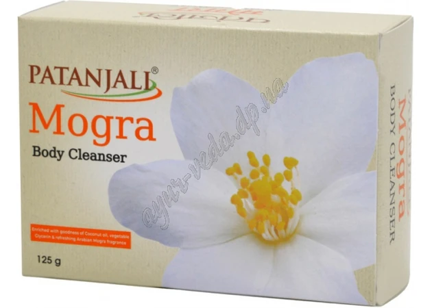 Фото 1 - Mogra Patanjali Soap 75g Jasmine Ojas, Mogra Ojas Patanjali Ayurved, Patanjali Soap, Ayurveda