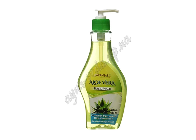 Фото 1 - Patanjali Aloe Vera liquid soap 250ml with dispenser, Patanjali Aloe Vera Hand wash, Ayurveda