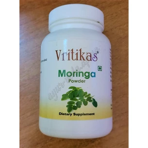Моринга Чурна (порошок) Вритикас 100г срок 10/22 включительно, Moringa oleifera, Моринга, Moringa Churna, vritikas, помогает скреп