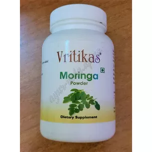 Моринга Чурна (порошок) Вритикас 100г срок 10/22 включительно, Moringa oleifera, Моринга, Moringa Churna, vritikas, помогает скреп