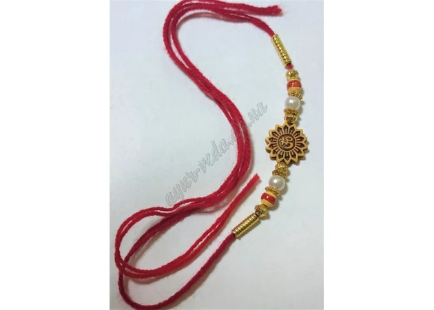 Фото 1 - Rope for Raksha Bandana with Omkara UT-00004450, Rakhi, Nitya Rakhi for Raksha Bandana Ayurveda