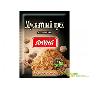 Мускатный орех молотый, 15г. Ямуна, Аюрведа Здесь