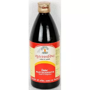 Мустакаристам 450 мл Дабур, Mustakarishta, Dabur, улучшение функционирования ЖКТ, Аюрведа