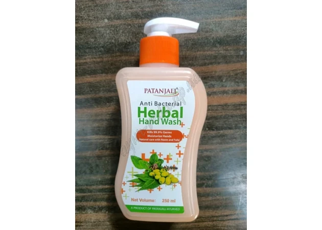 Фото 1 - Мыло жидкое антибактериальное Патанджали, Patanjali Anti-Bacterial Herbal Hand wash, Аюрведа