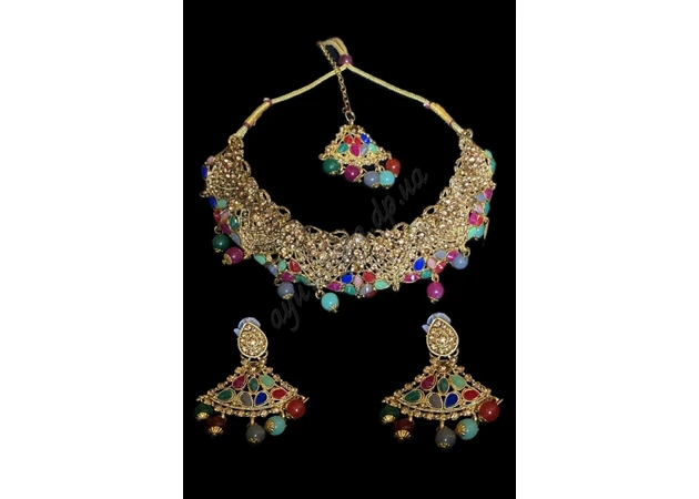 Фото 1 - Set (Necklace, headpiece, earrings) UT-00004533-1, Ayurveda