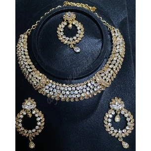 Set (necklace, headpiece, earrings) UT-00003444 golden, Ayurveda Here!