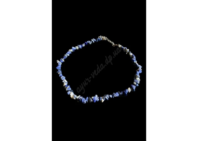 Фото 1 - Necklace lapis lazuli small crumb, OF000000091, Ayurveda