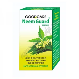 Нім Гард, Бадьянатх Гудкер 60кап. термін 07/24 включно, Neem Guard Goodcare, Baidyanath, Ним гард, Ниим гуард, чистота Вашої шкі