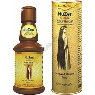 Масло для волос НуДзен Голд 100 мл., NuZen Gold Hair oil, масло для роста волос НуЗен Голд, Аюрведа