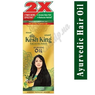 Олія Кеш Кінг 50мл Емамі, Масло для волос Кеш Кинг, Kesh King Ayurvedic Scalp and Hair Oil, аюрведическая защита и лечение волос