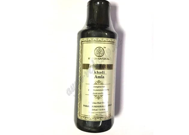 Фото 1 - Олія Кхаді Нейчрал Чиста Амла для укріплення волос, Khadi Natural Ayurvedic Hair Oil Pure Amla, Масло Кхади Чистая Амла, Аюрвед
