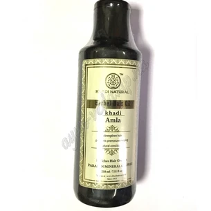 Олія Кхаді Нейчрал Чиста Амла для укріплення волос, Khadi Natural Ayurvedic Hair Oil Pure Amla, Масло Кхади Чистая Амла, Аюрвед