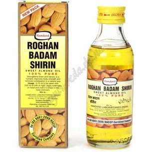 Almond butter Rogan Badam 100 ml. Hamdard, Hamdard Rogan Badam Shirin, Almond oil (glass) Rogan Badam Shirin, Ayurveda