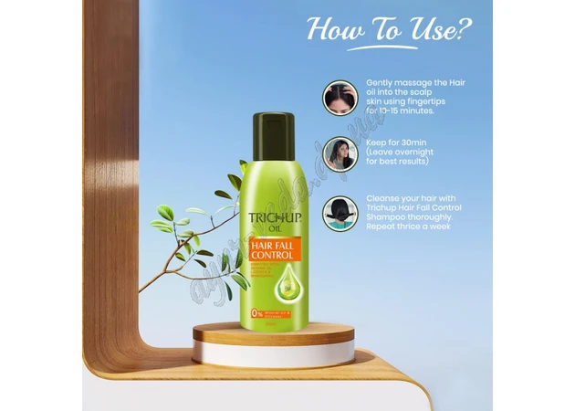 Фото 1 - Trichup Hair Fall Control Oil Healthy, Long & Strong Vasu Healthca