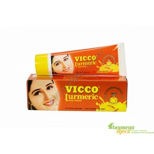 Омолоджуючий Крем Викко Турмерік Голд з сандалом і куркумою 15г, Vicco Turmeric Gold, Аюрведа Тут