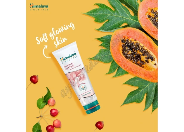Фото 1 - Refreshing fruit mask 100g Himalaya, Himalaya Herbals Refreshing fruit mask Chem