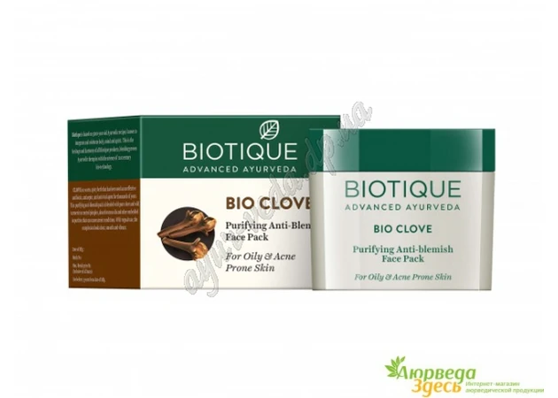Фото 1 - Purifying anti-pigment mask Bio Clove Biotik Bio Clove PURIFYING ANTI-BLEMISH FACE PACK