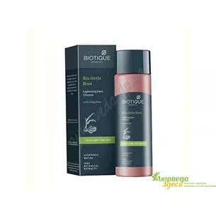 Cleansing fresh gel for face and neck Bio Orris root, Men's line, Biotique Bio Orris FIT & FAIR CLEANSER, Ayurveda