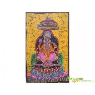 Virgin of the Gods, 75x115 handmade, Sri Ganesha, Ayurveda Here!