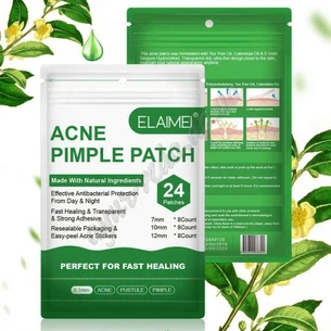 Patch Anti-Acne universal 24 pcs. Elaimei with tea tree oil, Acne Pimple Patch Elaimei, Ayurveda