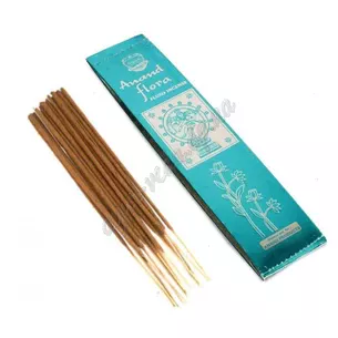 Аромат Anand Flora Fluxo Natural Agarbathi 25г, Масальные благовония Ананд Флора Благовония пыльцовые, с ярким ароматом, Аюрв