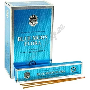 Пахощі Blue Moon Anand Natural Agarbathi 15г, Масальные благовония Ананд Флора ,блакитний місяць Благовония пыльцовые, з прохоло